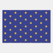 Elegantes Gold Polka Dot Geschenkpapier (Vorderseite 2)