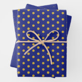 Elegantes Gold Polka Dot Geschenkpapier (Beispiel)
