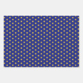 Elegantes Gold Polka Dot Geschenkpapier Set (Vorderseite)