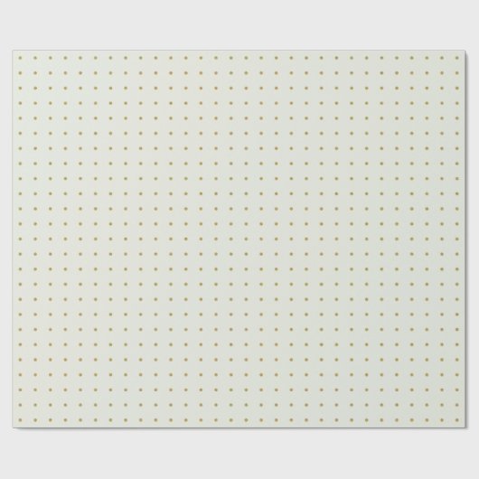 Elegantes Gold Polka Dots Wrapping Paper Geschenkpapier (Flach)