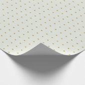 Elegantes Gold Polka Dots Wrapping Paper Geschenkpapier (Ecke)
