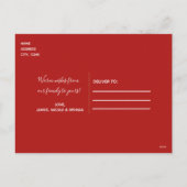 Elegantes Gold & Red Nutcracker Foto Feiertagspostkarte (Rückseite)