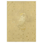 Elegantes Gold Rentier Gold Letter Christmas Mediu Tischdecke (Vorderseite)