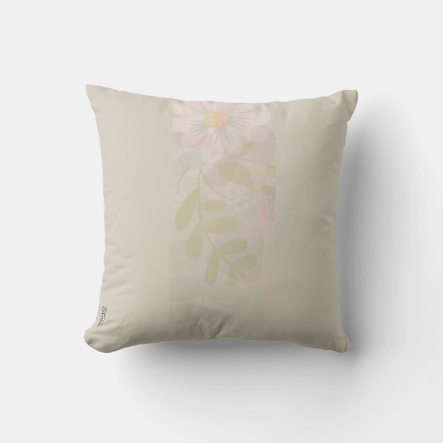 Elegantes Gold Rosa Abstrakt Kissen (Vorderseite)