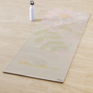 Elegantes Gold Rosa Abstrakt Yogamatte