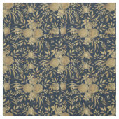Elegantes Gold-Rose Blumendesign Stoff (Muster)