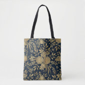 Elegantes Gold-Rose Blumendesign Tasche (Vorderseite)