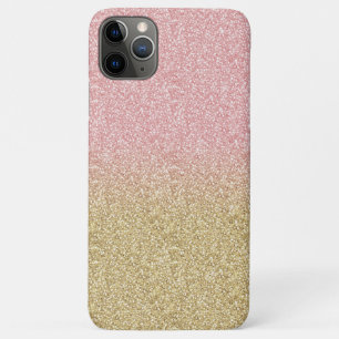 Elegantes Gold & Rose Gold Glitzer Glitzern Case-Mate iPhone Hülle