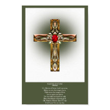 Elegantes Gold & Ruby Cross
