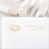 Elegantes Gold-Rücksendesiegel (Insitu)