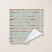 Elegantes Gold Sage Green Bath Set (Waschlappen)