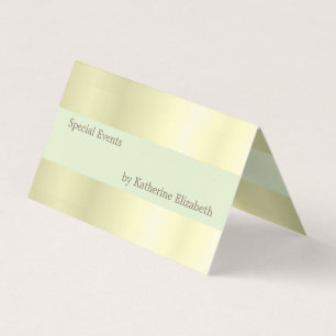 Elegantes Gold Satin Minimalistisch Beruflich auss Visitenkarten