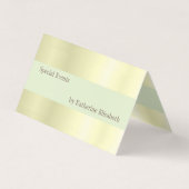 Elegantes Gold Satin Minimalistisch Beruflich auss Visitenkarten (Vorderseite)