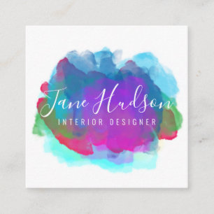 Elegantes Gold-Schwarz Minimalistisches Editierbar Quadratische Visitenkarte