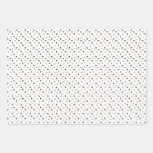 Elegantes Gold, Schwarz und Weiß Moderne Weihnacht Geschenkpapier Set (Vorderseite 3)