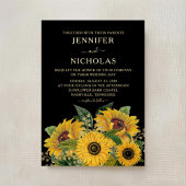 Elegantes Gold Schwarz & Weiß Gold Folieneinladung