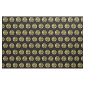 Elegantes Gold Schwarze Skala der Gerechtigkeit |  Stoff (Fat Quarter (45,7 x 55,9 cm))