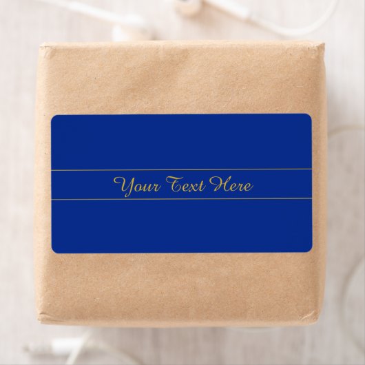 Elegantes Gold-Script auf Navy Blue Background (Insitu)