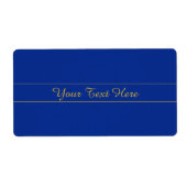 Elegantes Gold-Script auf Navy Blue Background (Vorne)