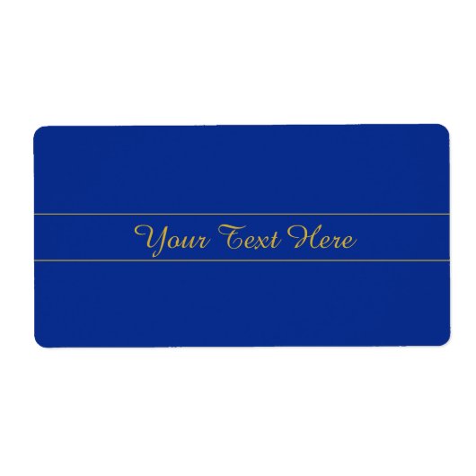 Elegantes Gold-Script auf Navy Blue Background (Vorne)