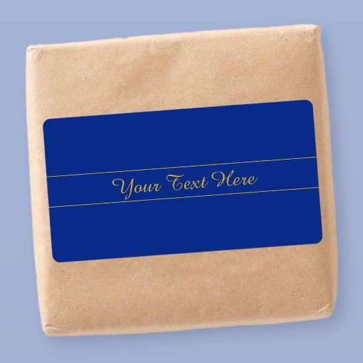 Elegantes Gold-Script auf Navy Blue Background