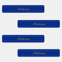 Elegantes Gold-Script auf Navy Blue Background