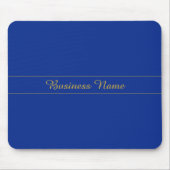Elegantes Gold-Script auf Navy Blue Background Mousepad (Vorne)