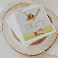 Elegantes Gold Script Custom 2025 Abschluss Foto