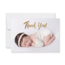Elegantes Gold Script Custom Baby Girl Foto
