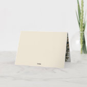 Elegantes Gold Script Custom Foto Weihnachten (Rückseite)