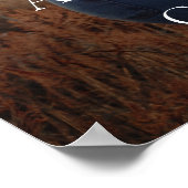 Elegantes Gold Script Foto Hochzeit Willkommen Poster (Ecke)