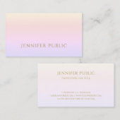 Elegantes Gold Script Minimalistisch Trendy Schlic Visitenkarte (Vorne/Hinten)