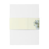 Elegantes Gold Script, White Rose Doppelrahmen Einladungsbanderole (Rückseitenbeispiel)