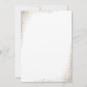 Elegantes Gold Shimmer Wedding Foto Save the Date Einladung (Rückseite)