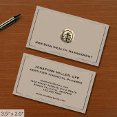 Elegantes Gold Siegel Logo Visitenkarte