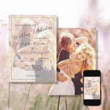 Elegantes Gold Simple Minimal Script Wedding Foto 