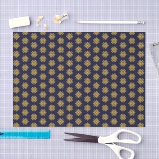 Elegantes Gold Snowflake Holiday Tissue Seidenpapier (Handwerk)