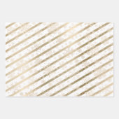 Elegantes Gold Snowflake Muster  Geschenkpapier Set (Vorderseite 2)