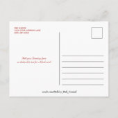 Elegantes Gold Snowflakes Foto Postkarte (Rückseite)