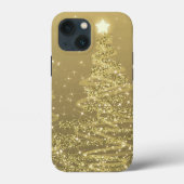 Elegantes Gold Sparkling Bäume  Case-Mate iPhone Hülle (Rückseite)