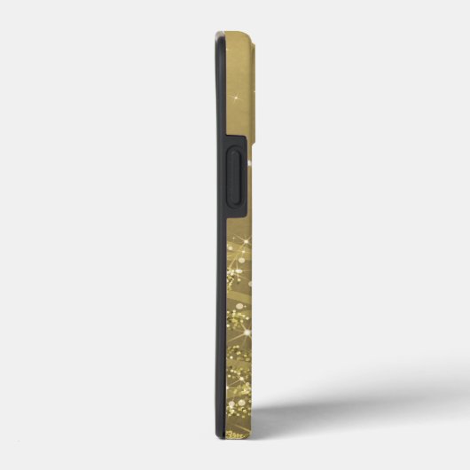Elegantes Gold Sparkling Bäume  Case-Mate iPhone Hülle (Rückseite / Rechts)
