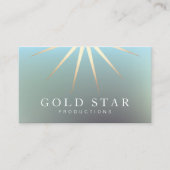 Elegantes Gold-Star-Logo Beruflich Visitenkarte (Vorderseite)