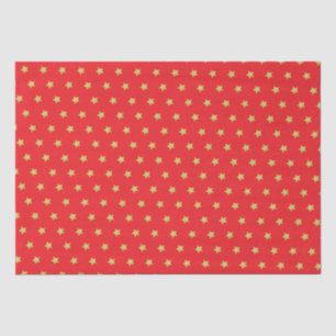 Elegantes Gold Star Muster Weihnachten Seidenpapier