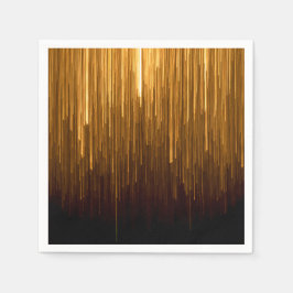 Elegantes Gold Sternexplosion Paper Napkin Serviette