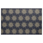 Elegantes Gold Sun Mandala Blauer Nebel Design Stoff (Yard (91,4 cm))