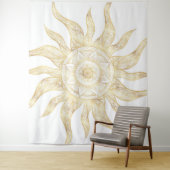 Elegantes Gold Sun Mandala Design Wandteppich (Beispiel)