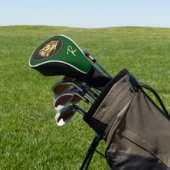 Elegantes Gold Tall Masted Ship mit Monogramm Golf Headcover (In SItu)