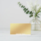 Elegantes Gold Template Beruflich Modernes, trendy Visitenkarte (Stehend Vorderseite)