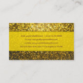 Elegantes Gold Tones Glitzer Muster Visitenkarte (Rückseite)
