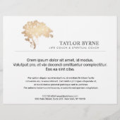 Elegantes Gold Tree Logo Flyer (Vorne)
